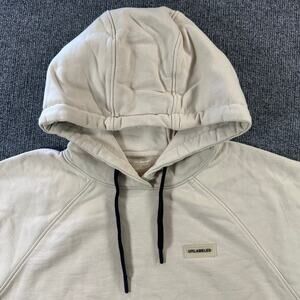Unlabeled by Anna Petrosian Skull Drip Hoodie in Bone Thick Heavyweight Terry S